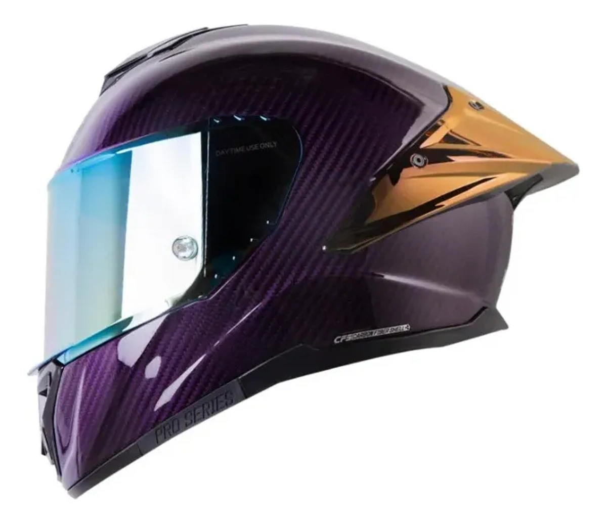 Casco Integral Shaft Shpro-620c Evo Carbono Morado