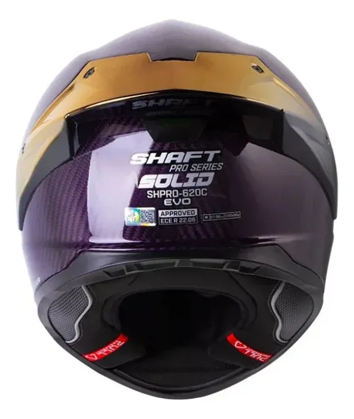 Casco Integral Shaft Shpro-620c Evo Carbono Morado - Imagen 2