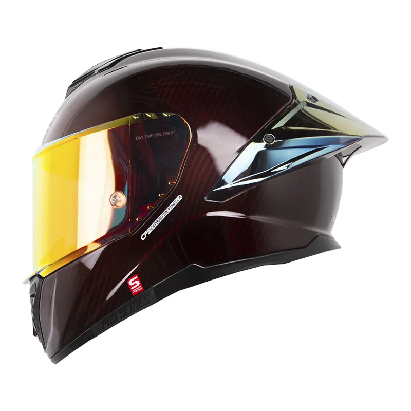Casco Integral Shaft Shpro-620c Evo Carbono rojo